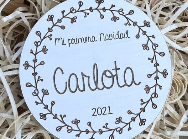 Bola de Navidad personalizada "Mi primera Navidad" - Imagen 2