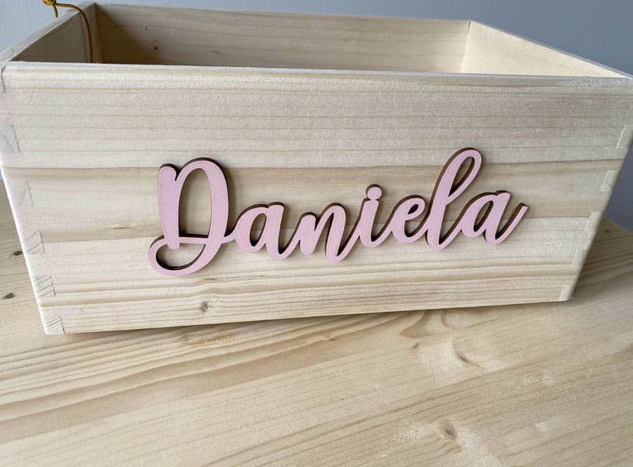 Caja de madera personalizada - Casa y Arte caja con nombre