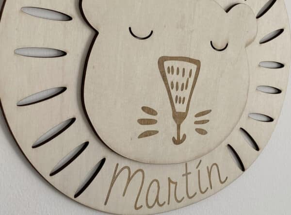 León de madera personalizado - Imagen 2