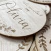 Placas cumple mes redondas - Imagen 2