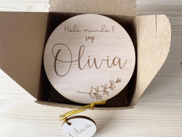 Placas cumple mes redondas - Imagen 3