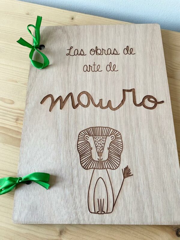 Archivador personalizado madera