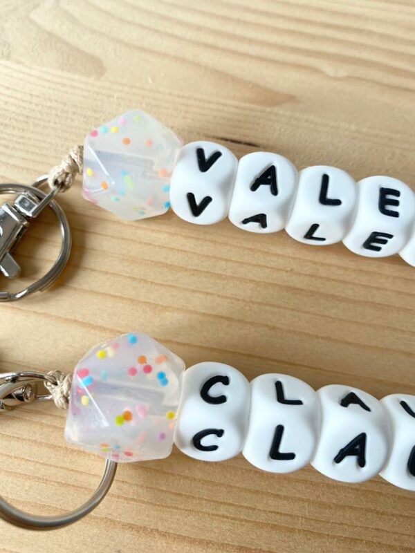 Cuelga mochila/llavero letras silicona - Imagen 2
