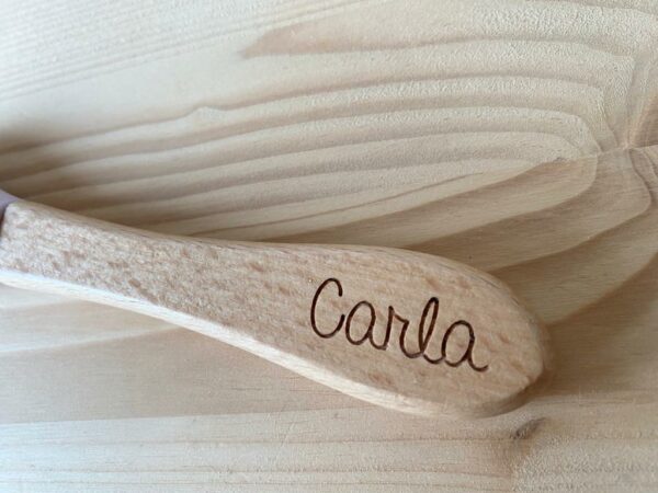 Cuchara de madera y silicona personalizada - Imagen 2