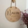 Placa circular con datos natalicios - Imagen 2