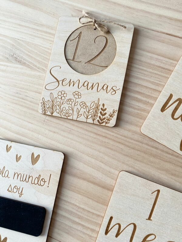 Placas embarazo y cumple mes - Imagen 2