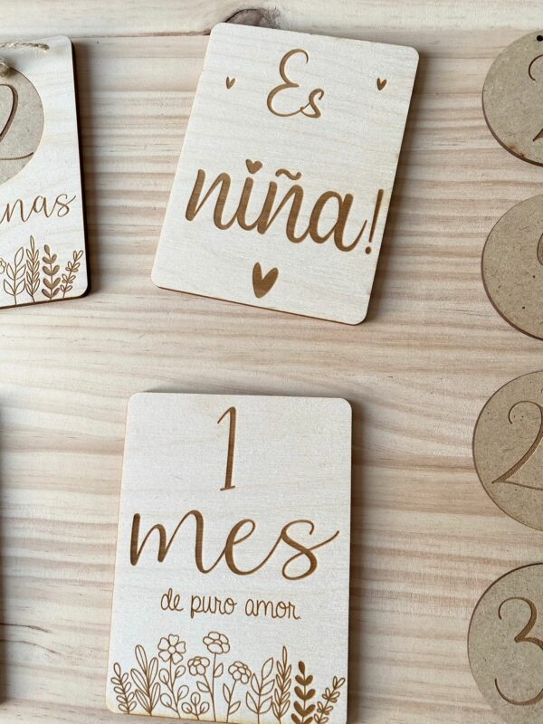 Placas embarazo y cumple mes - Imagen 4