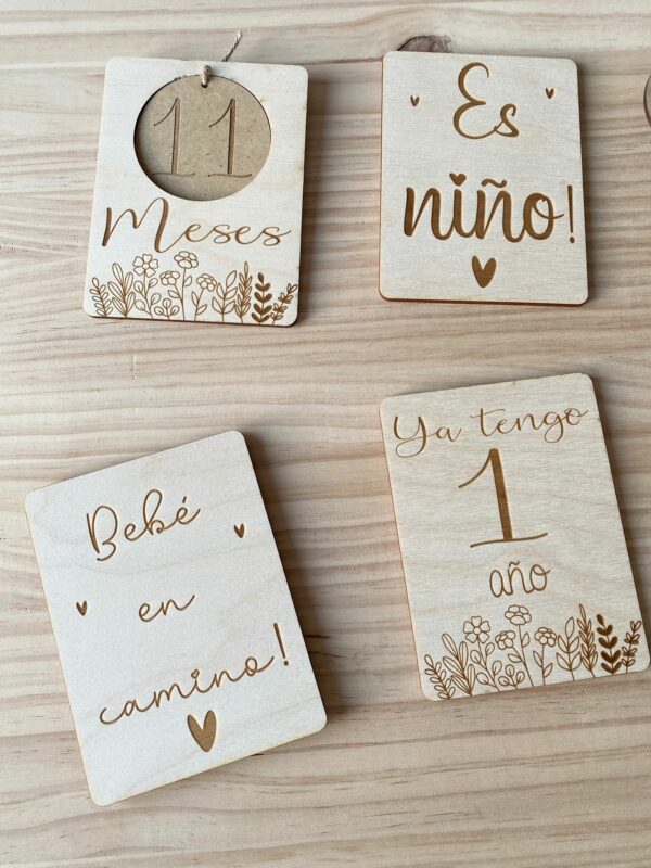 Placas embarazo y cumple mes - Imagen 5