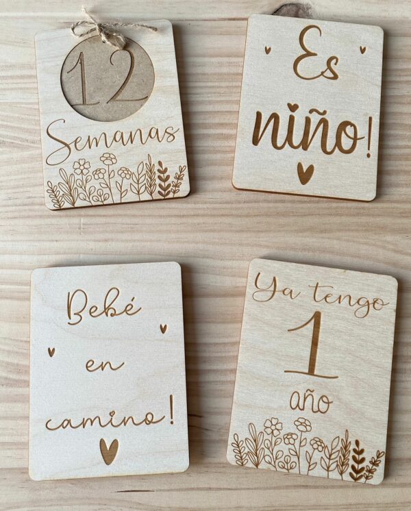 Placas embarazo y cumple mes - Imagen 7