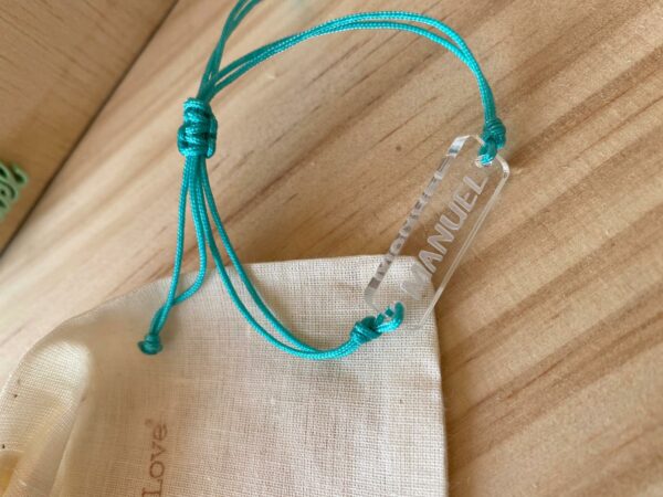 Pulsera metacrilato grabada tamaño infantil - Imagen 3