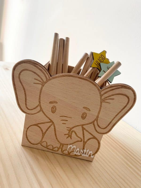 Porta lápices animales madera - Imagen 11