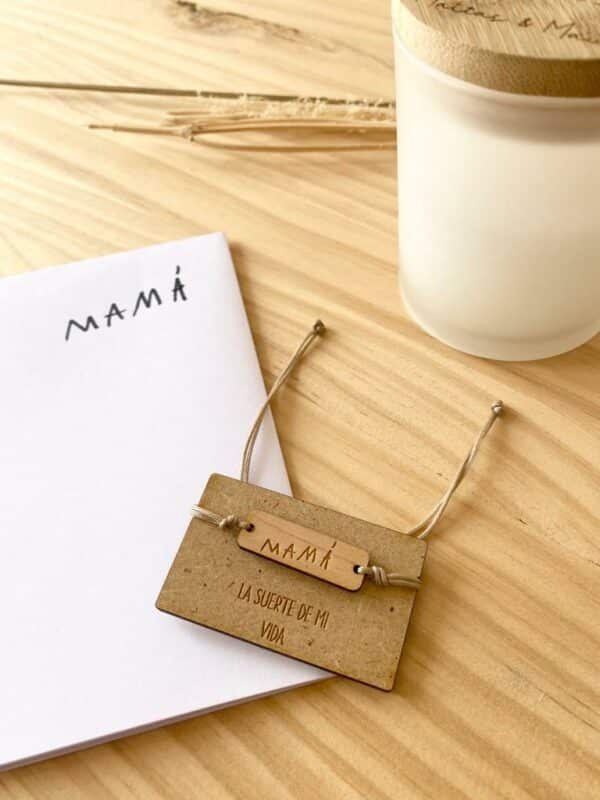 Pulsera de madera personalizada
