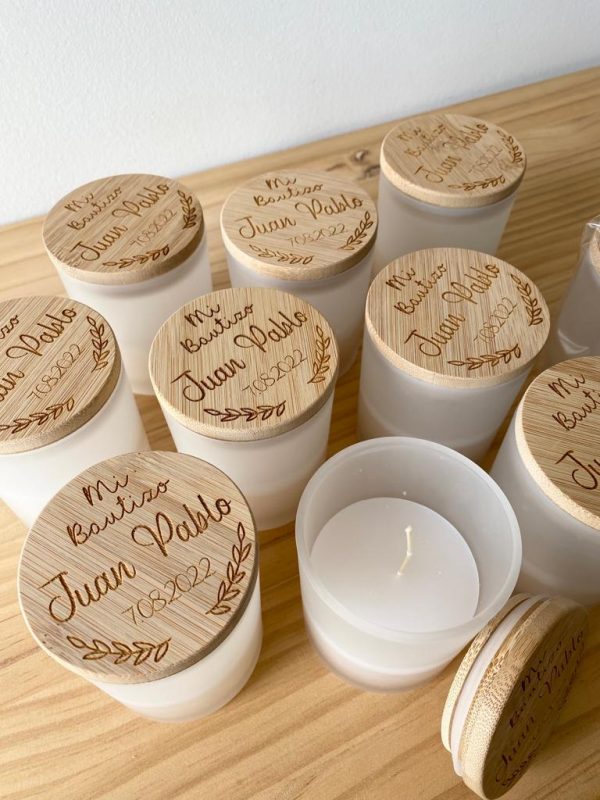Vela con tapa de madera - Imagen 5