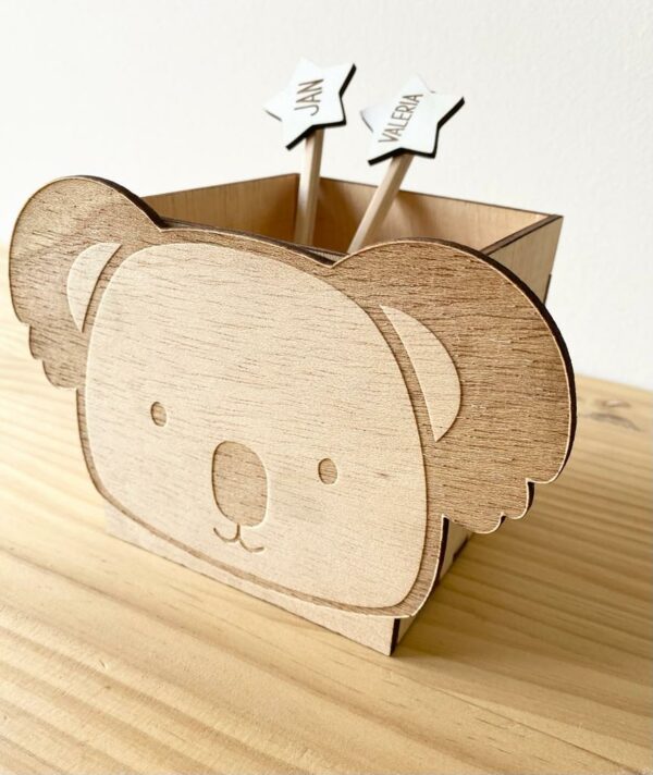 Porta lápices animales madera - Imagen 9