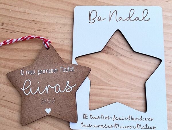 Tarjeta navideña estrella - Imagen 5