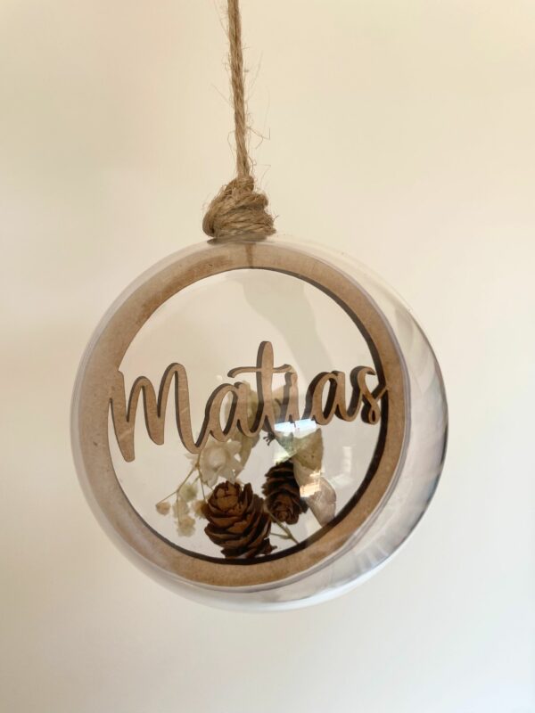 Bola Navidad Flores - Imagen 4