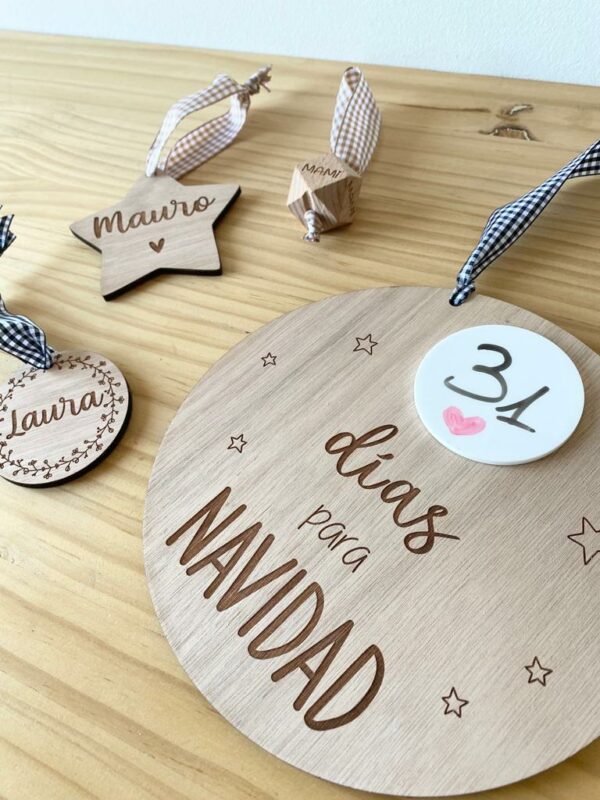 Cartel cuenta atrás/Feliz Navidad - Imagen 3