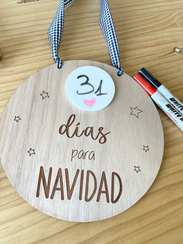 Cartel cuenta atrás/Feliz Navidad