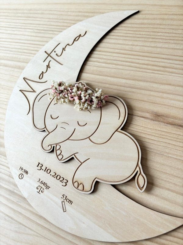 Luna y elefante